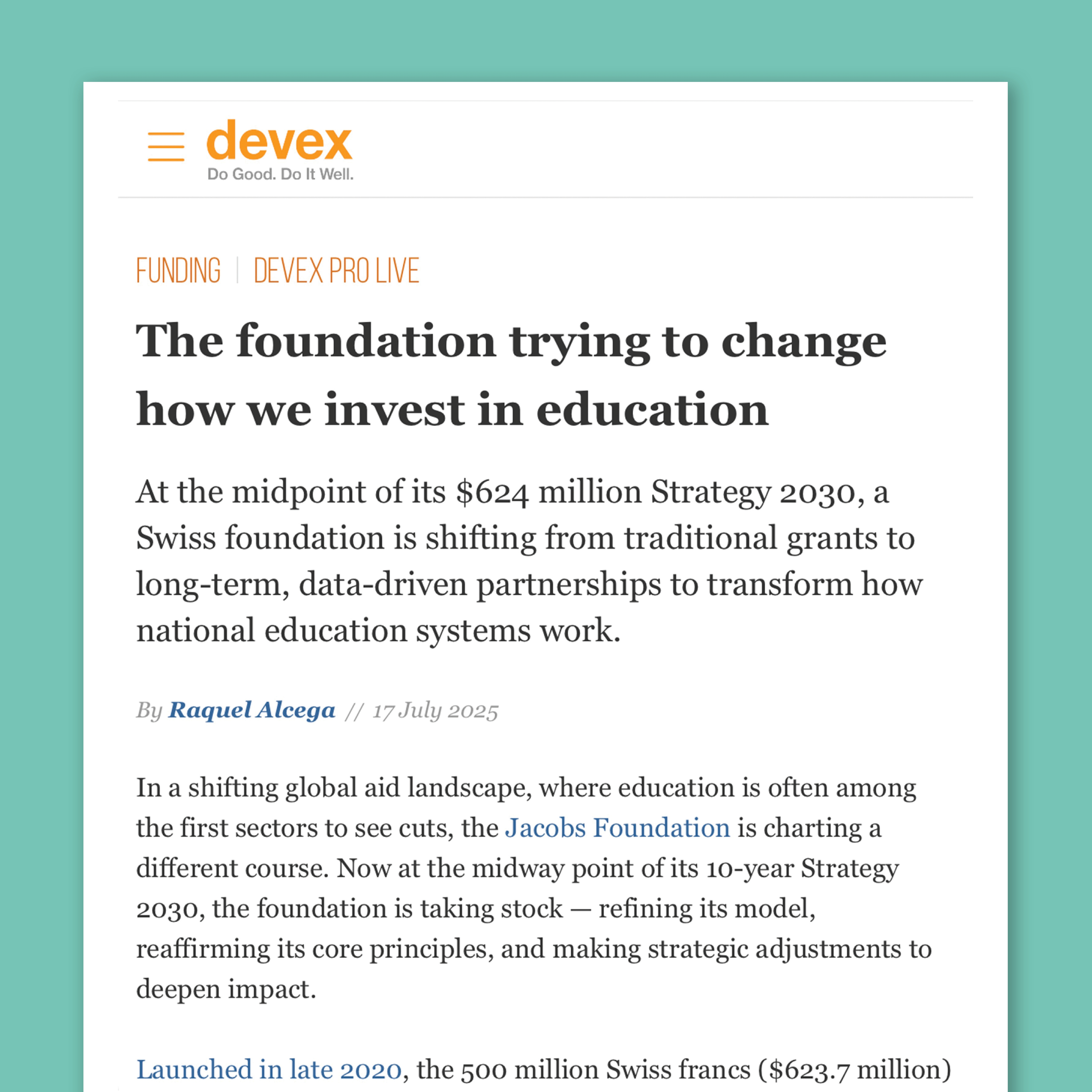 Ensuring evidence is at the heart of education policy-making