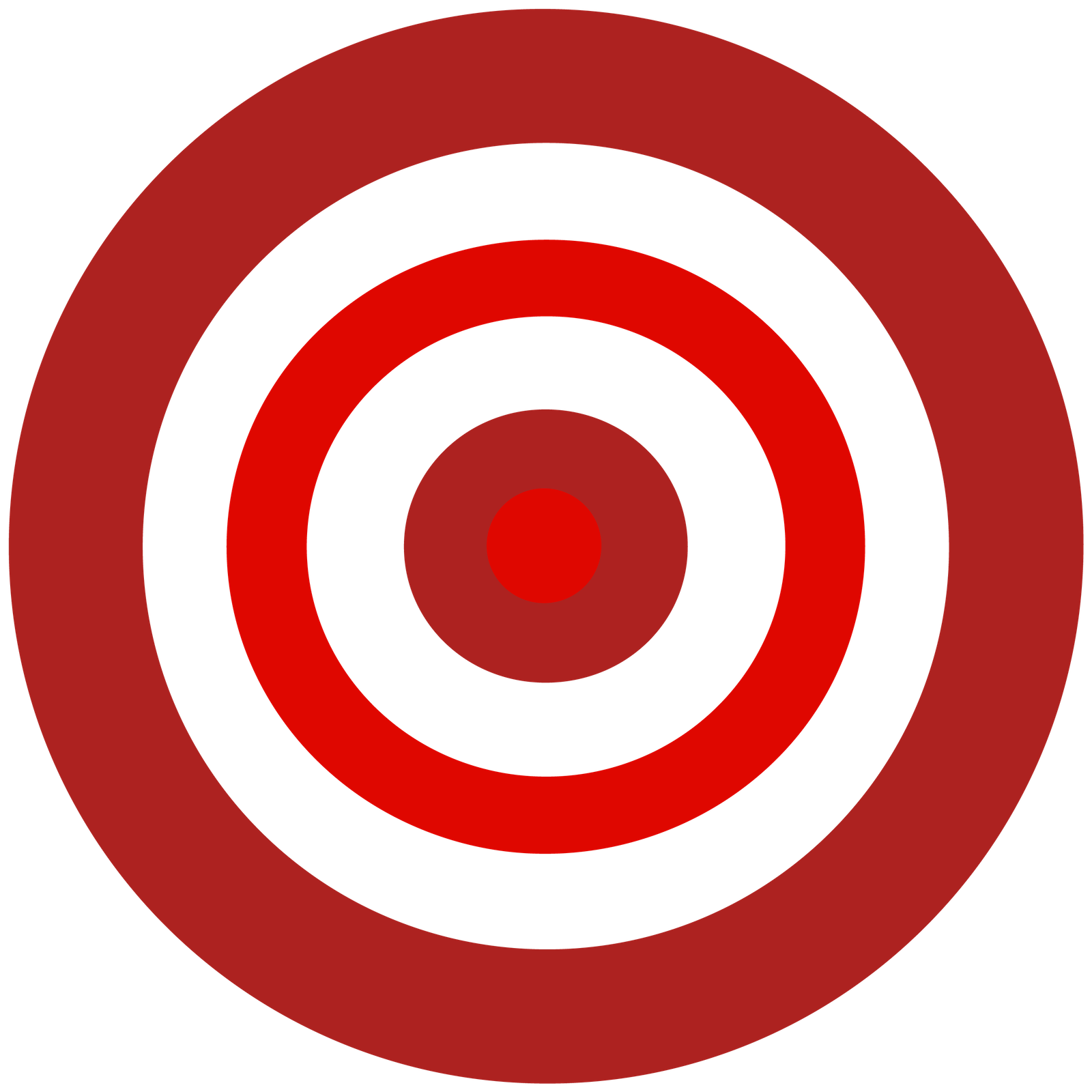Icon motif with three concentric circles