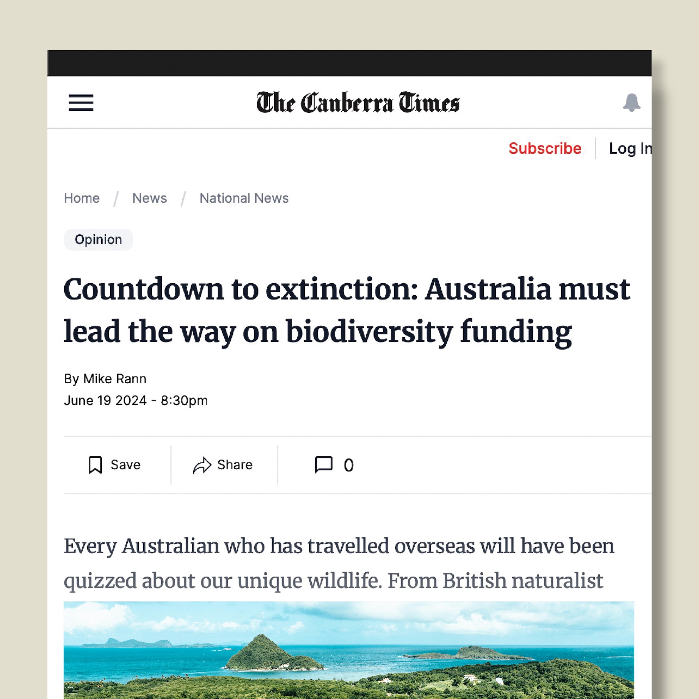 Leveraging global media to transform nature financing